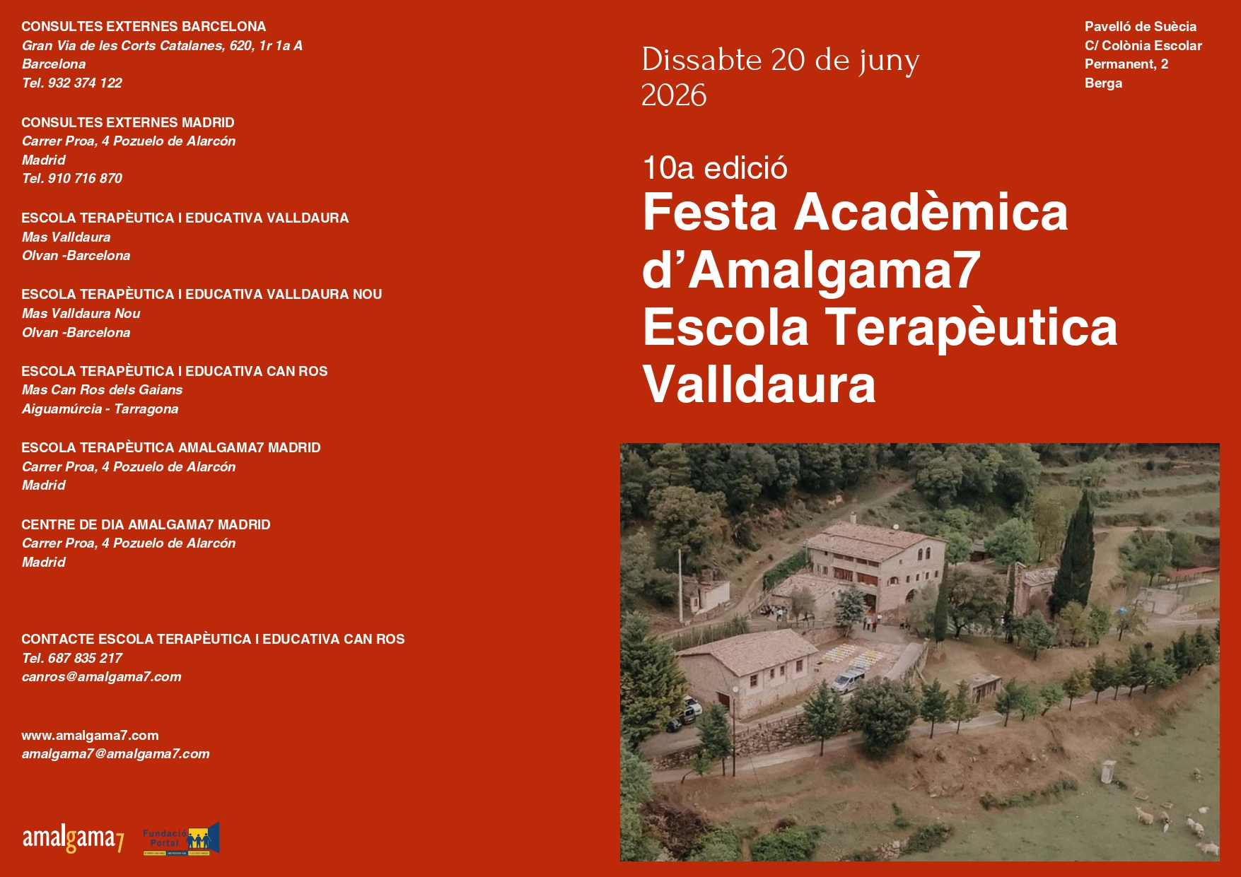 Escola Terapèutica de Valldaura, Fundació Portal, Festa Acadèmica de Valldaura